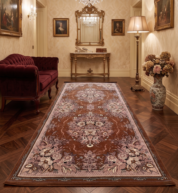Килим Antique 2х3.95 м. бежевий з коричневим 014 - Фото 1 Килим Antique 2х3.95 м. бежевий з коричневим 014 - зображення 1