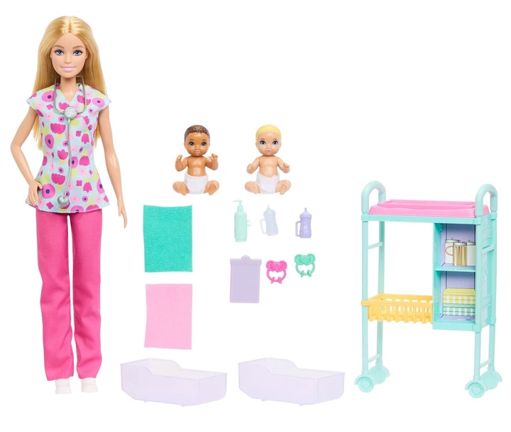Лялька Mattel Barbie Careers —  Дитячий лікар (JMK12) (194735314546) - зображення 2