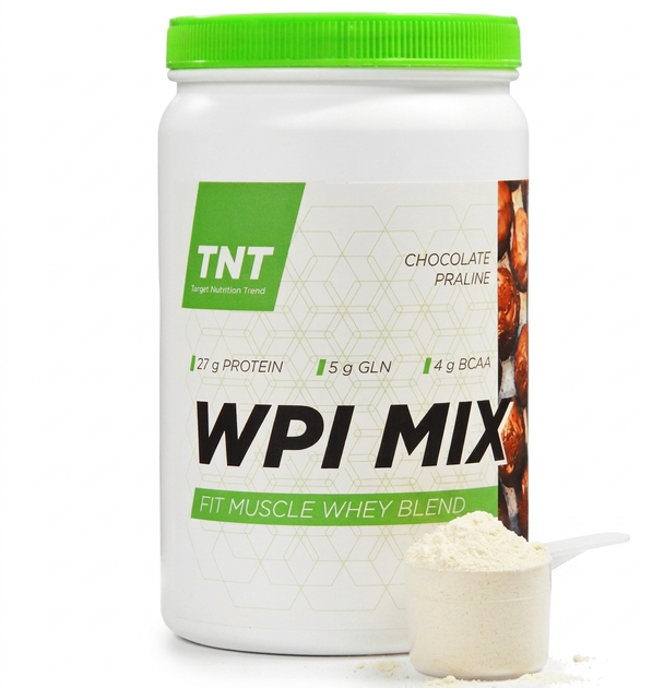 Протеїн ізолят для росту м'язів TNT Nutrition WPI MIX 900г Шоколад - Фото 1 Протеїн ізолят для росту м'язів TNT Nutrition WPI MIX 900г Шоколад - зображення 1