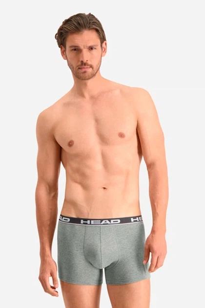 Труси боксери, 2 штуки Head 52(XL) Сірий (146165) - Фото 3 Труси боксери, 2 штуки Head 52(XL) Сірий (146165) - зображення 3
