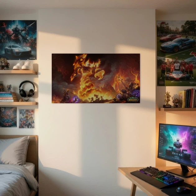 Постер Варкрафт, Рагнарос, World of WarCraft, WoW, Ragnaros, A3 24×42 см (id6933) - изображение 2