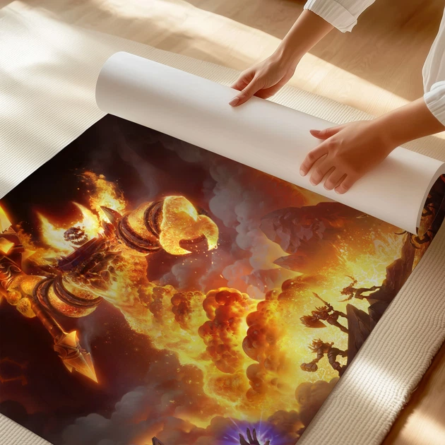 Постер Варкрафт, Рагнарос, World of WarCraft, WoW, Ragnaros, A3 24×42 см (id6933) - изображение 3