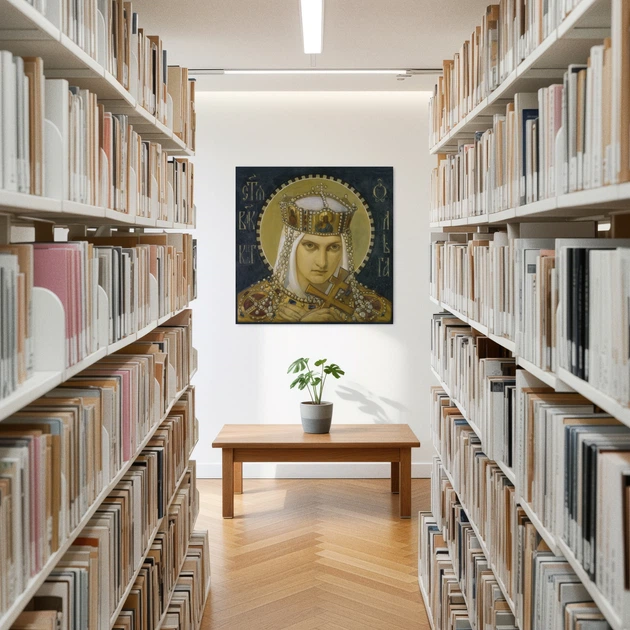 Постер Княгиня Ольга, Бруни Николай, A3 30×30 см (id6986) - изображение 2
