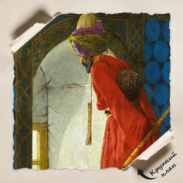 Постер Дрессировщик черепах, Осман Хамди Бей, Osman Hamdi Bey, Tortoise Trainer, A3 42×28 см (id6963) - изображение 4