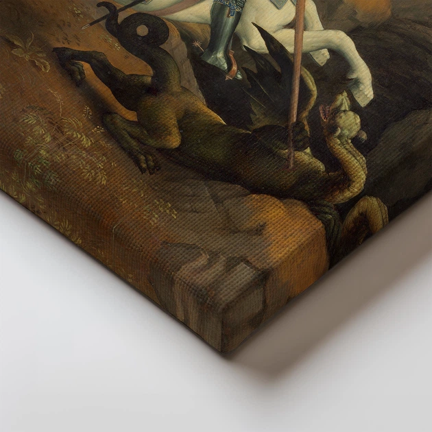 Интерьерная картина Святой Георгий и дракон, Рафаэль, Raphael, Saint George and Dragon, 40×30 см (id6948) - изображение 2