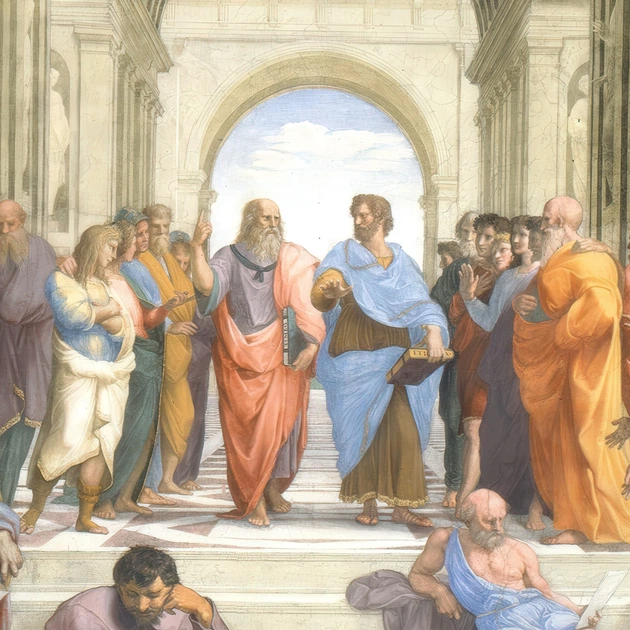 Интерьерная картина Афинская школа, Рафаэль, Raphael Santi, School of Athens, 28×42 см (id6956) - изображение 5