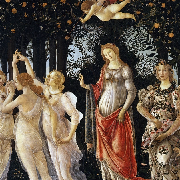 Інтер'єрна картина Сандро Боттічеллі, Весна, Sandro Botticelli, Primavera (Spring), 39×60 см (id6961) - зображення 5