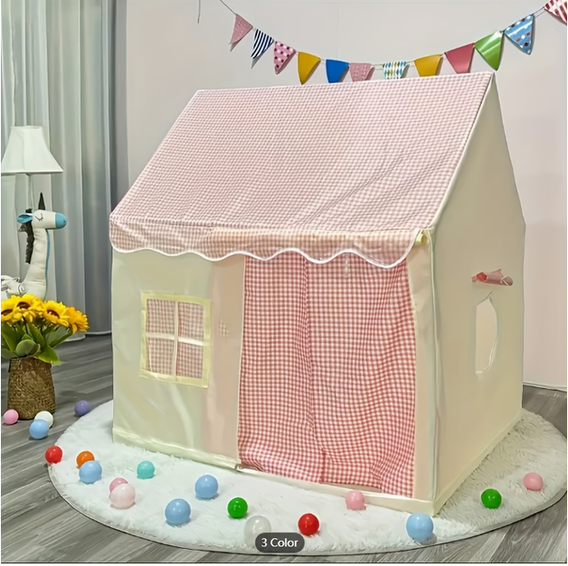 Детская игровая палатка TOPA Домик Розовый 130 х 100 х 120 см - изображение 5