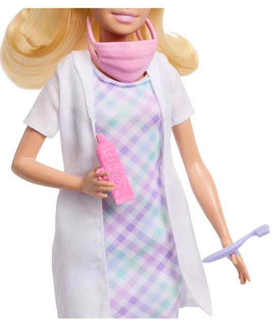 Lalka Mattel Barbie Careers You Can Be Anything — Dentysta z dzieckiem (JMK14) (1194735378715) - obraz 6