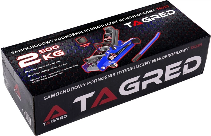 Podnośnik samochodowy Tagred 2.5 T niskoprofilowy TA285 (5903293507728) - obraz 2
