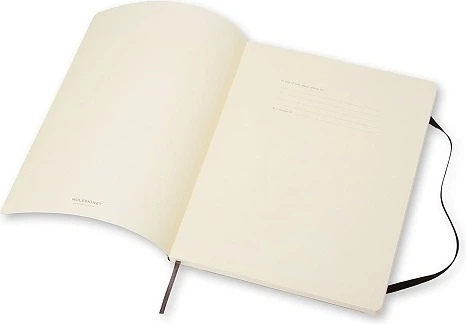 Notes Moleskine Classic XL Czarny gładki 19 x 25 cm 192 strony (9788883707261) - obraz 2