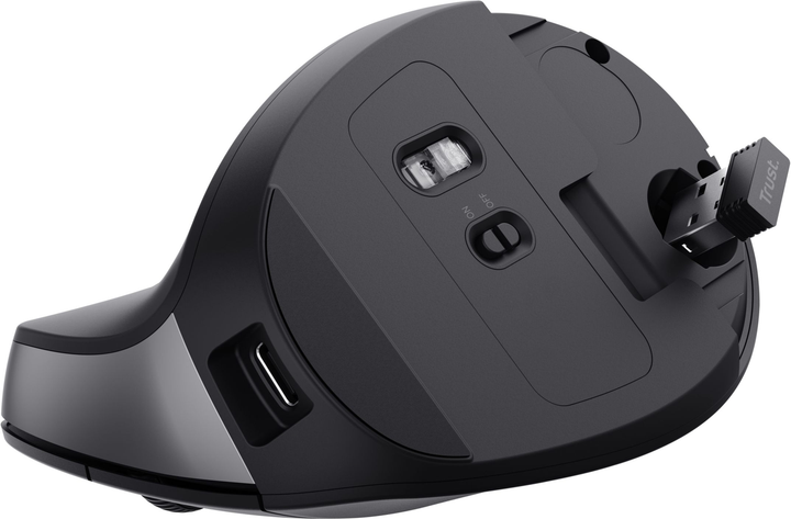 Мышь Trust Bayo 2 Ergonomic, WL/USB-A, черный (25145_TRUST) - зображення 7