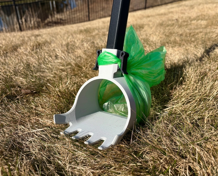 Совок-граблі для прибирання за собаками (під пакет) - зображення 3