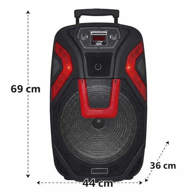 Портативна колонка Bluetooth No Brand ZXX-1503/9819 69x44x36 см 60 Вт Чорний (2104619430) - зображення 7