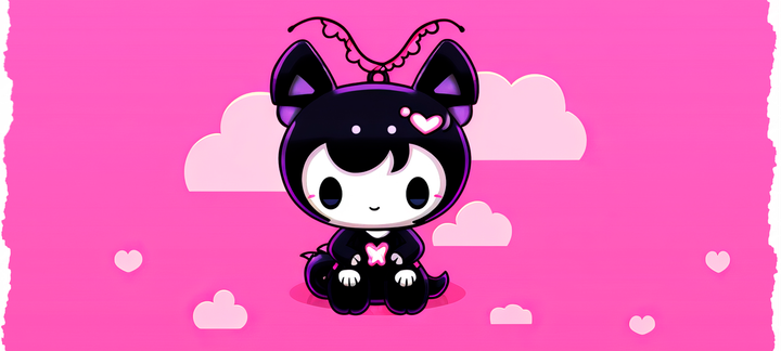 Кухоль Orca Kuromi Onegai My Melody 330 мл Чорний (0785) - зображення 3