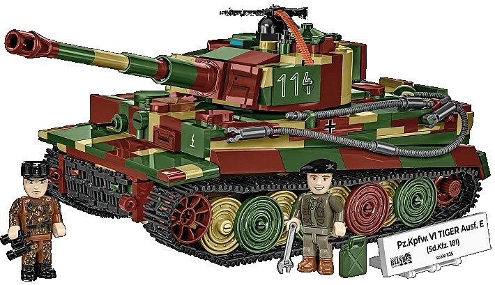 Конструктор Cobi HC WWII PZ KPFW VI Tiger Ausf.E 870 елементів 3124 (5902251031244) - зображення 2