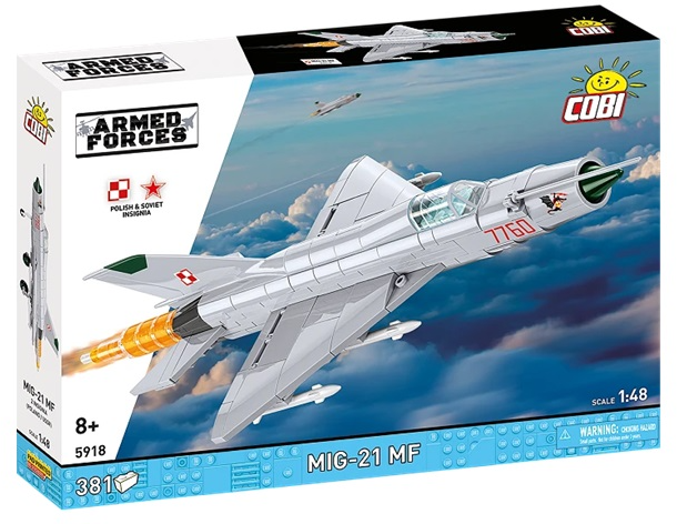 Конструктор Cobi AF MIG-21 MG 381 елемент 5918 (5902251059187) - Фото 1 Конструктор Cobi AF MIG-21 MG 381 елемент 5918 (5902251059187) - зображення 1