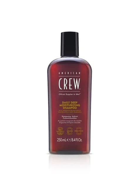 Шампунь American Crew Deep Moisturizing 250 мл для ежедневного очищения волос с витамином B5, увлажнением, ароматом цитруса и мяты, уход для нормальных и сухих прядей - изображение 6