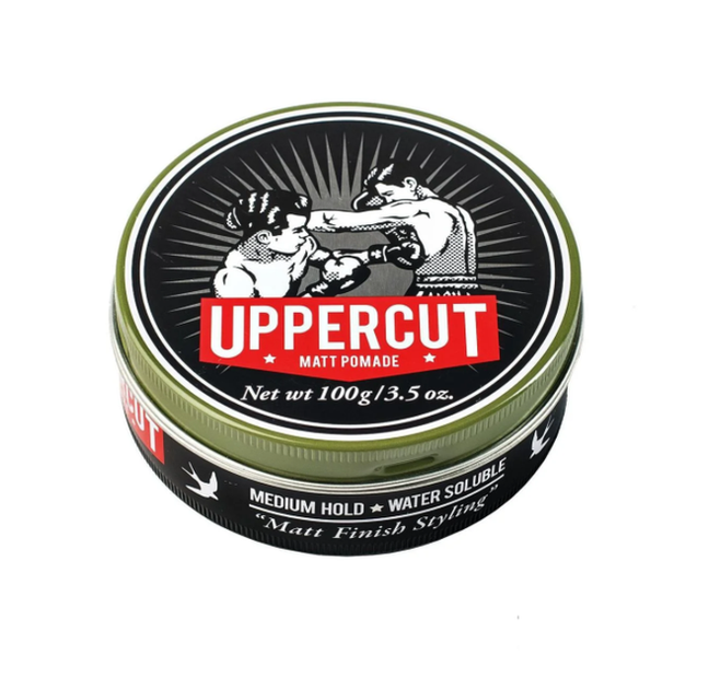 Помада Uppercut Deluxe Matt Pomade 100 г для укладання волосся з середньою фіксацією, матовим фінішем, водною основою та кремовою текстурою, стайлінг для класичних зачісок - зображення 7