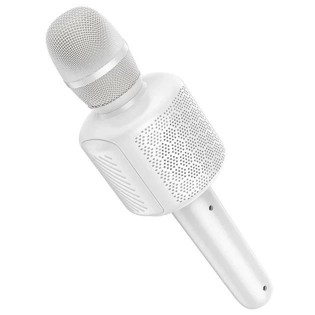 Портативна колонка-мікрофон HOCO L24 Shine White 6942007673778 - Фото 4 Портативна колонка-мікрофон HOCO L24 Shine White 6942007673778 - зображення 4