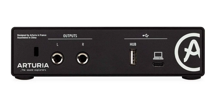 АудіоінтерфейсArturia MiniFuse 1 Black USB-C 24 bit / 192 kHz (SUP_nj166297) (3760033532011) - зображення 2
