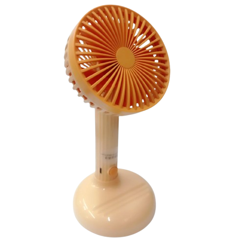 Міні-вентилятор з підставкою FY061, ручний вентилятор Mini Fan з 3 режимами акумулятором від Micro USB помаранчевий - Фото 2 Міні-вентилятор з підставкою FY061, ручний вентилятор Mini Fan з 3 режимами акумулятором від Micro USB помаранчевий - зображення 2