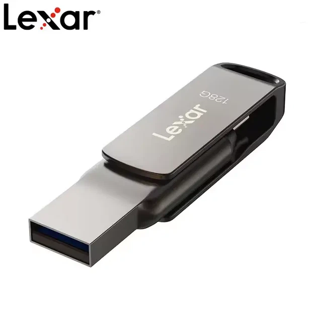 Флеш-накопитель Lexar JumpDrive D400 Dual 128 ГБ USB 3.2/Type C - Фото 5 Флеш-накопитель Lexar JumpDrive D400 Dual 128 ГБ USB 3.2/Type C - изображение 5