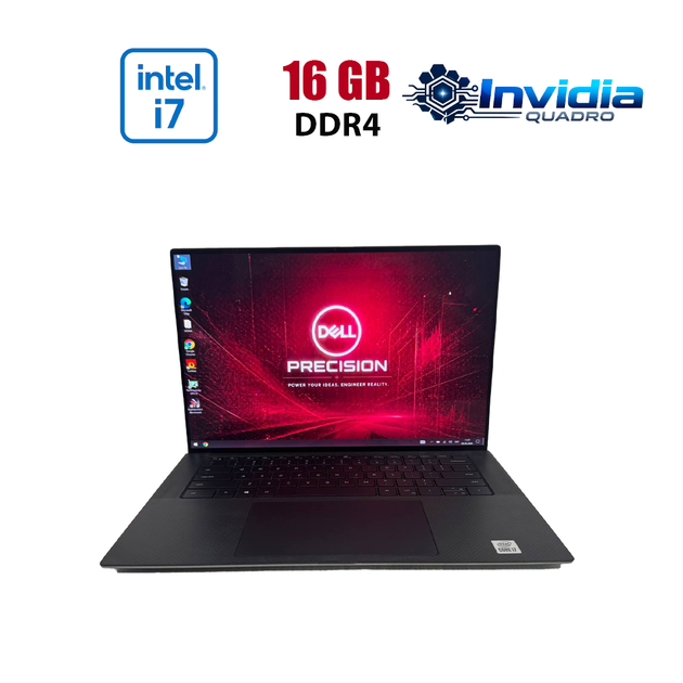 Мобільна робоча станція Dell Precision 5550 / 15.6" (1920x1080) IPS / Intel Core i7-10850H (6 (12) ядра по 2.7 - 5.1 GHz) / 16 GB DDR4 / 512 GB SSD M.2 / nVidia Quadro T1000, 4 GB GDDR5, 128-bit / WebCam б/в - Фото 1 Мобільна робоча станція Dell Precision 5550 / 15.6" (1920x1080) IPS / Intel Core i7-10850H (6 (12) ядра по 2.7 - 5.1 GHz) / 16 GB DDR4 / 512 GB SSD M.2 / nVidia Quadro T1000, 4 GB GDDR5, 128-bit / WebCam б/в - зображення 1