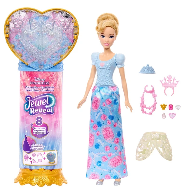 Лялька Mattel Disney Princess Fashion Dolls Попелюшка зі скринькою для прикрас (JHL50) (194735334674) - зображення 2