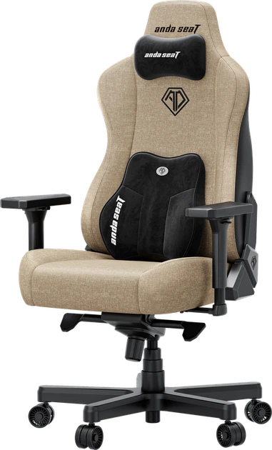 Крісло ігрове Anda Seat Kaiser 3E XL Dark Beige Fabric - изображение 3