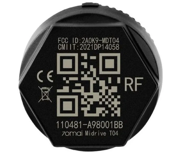 Система контроля давления в шинах 70mai External TPMS Sensor Midrive T04 (совместим с Dash Cam M500) - изображение 8
