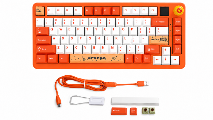Клавиатура магнитная Ajazz AK820 MAX Plus 75% RGB Hot-Swap с дисплеем Bluetooth/2.4G/USB Англ/Укр - изображение 2