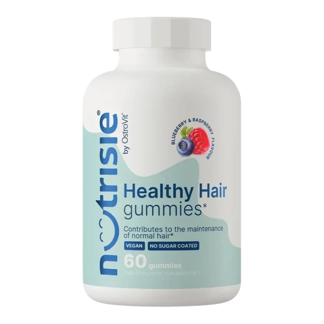 Nutrisie® Healthy Hair Ostrovit 60 жувальних конфет зі смаком чорниці та малини (OST-20375) - Фото 1 Nutrisie® Healthy Hair Ostrovit 60 жувальних конфет зі смаком чорниці та малини (OST-20375) - зображення 1
