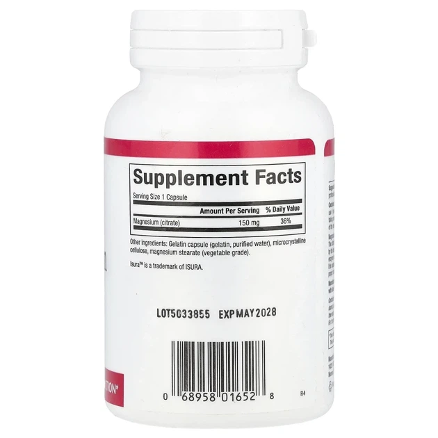 Магній цитрат Natural Factors (Magnesium Citrate) 150 мг 90 капсул (NFS-01652) - зображення 2