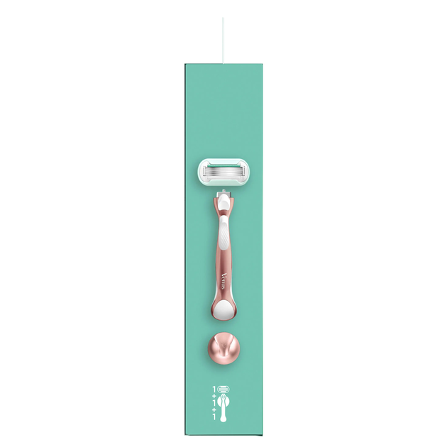 Станок для бритья (бритва) Gillette Venus Pro Smooth Sensitive 5 лезвий (1 ручка + 1 сменный картридж + настенное крепление) - изображение 6