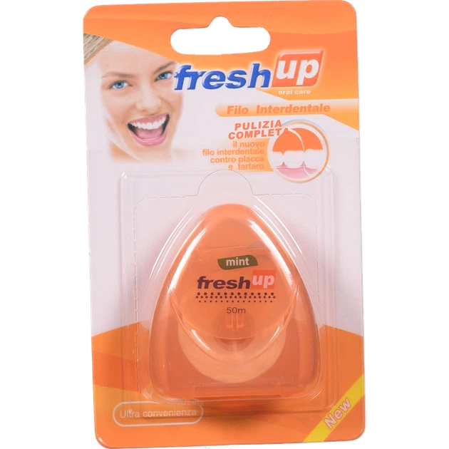 Нитка д/зубів FreshUp 50 м освіжуюча 34225-5 (Китай) - Фото 1 Нитка д/зубів FreshUp 50 м освіжуюча 34225-5 (Китай) - зображення 1