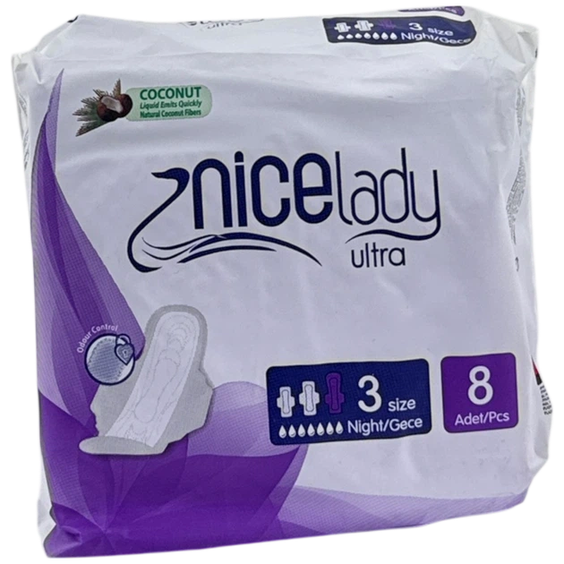 Прокладки NiceLady Ultra нічні 8 шт. (Туреччина) - Фото 1 Прокладки NiceLady Ultra нічні 8 шт. (Туреччина) - изображение 1
