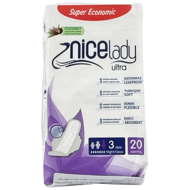 Прокладки NiceLady Ultra нічні 20 шт. (Туреччина) - Фото 1 Прокладки NiceLady Ultra нічні 20 шт. (Туреччина) - изображение 1