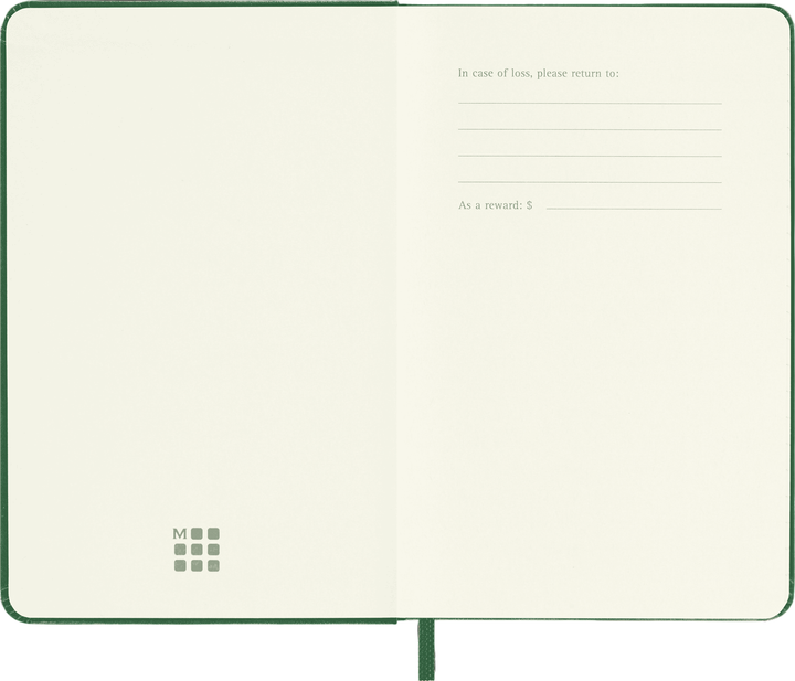 Notes Moleskine Classic Zielony w linie 9 x 14 cm 192 strony (8058647629025) - obraz 3