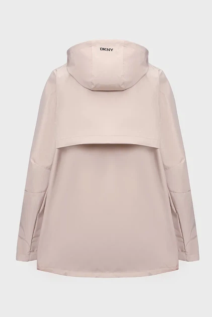 Жіноча бежева вітровка DKNY XS DP4J9488 - Фото 2 Жіноча бежева вітровка DKNY XS DP4J9488 - зображення 2