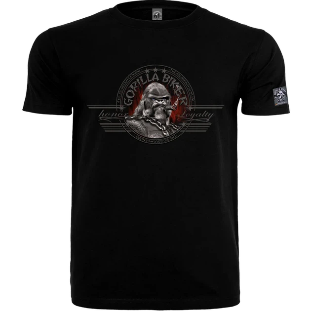 Футболка мужская Silberrücken GB73N Gorilla Biker Doctor Chain черная 2XL (MD7709-1) - изображение 2