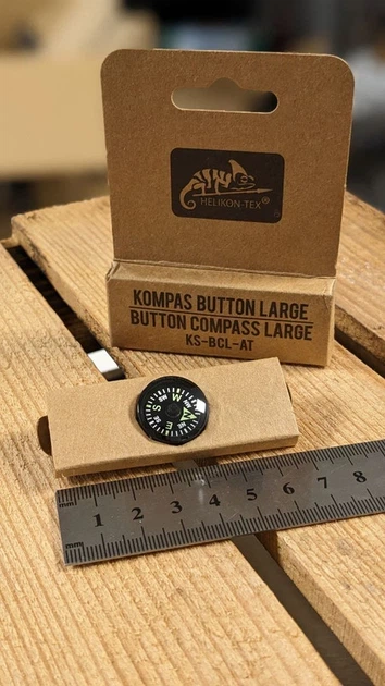 Компас Helikon Button Compass Large. Чорний - Фото 4 Компас Helikon Button Compass Large. Чорний - зображення 4