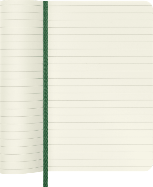 Notes Moleskine Classic Zielony w linie 9 x 14 cm 192 strony (8058647629148) - obraz 4