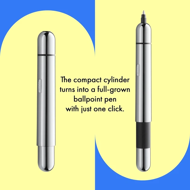 Ручка кулькова LAMY Pico chrome M22 чорний стрижень (4001041) - зображення 5