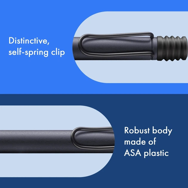 Ручка кулькова LAMY Safari матова темно-синя M M16 синій стрижень (4032321) - зображення 5