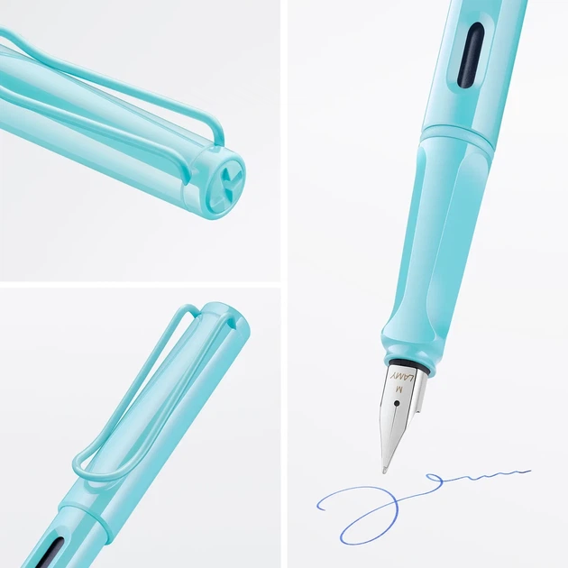 Ручка чорнильна LAMY Safari аквамарин EF T10 сині чорнила (4037197) - зображення 4
