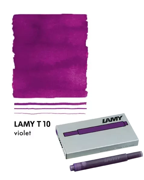 Набір чорнильних картриджів LAMY T10 фіолетовий 5 шт. (1605783) - Фото 2 Набір чорнильних картриджів LAMY T10 фіолетовий 5 шт. (1605783) - изображение 2
