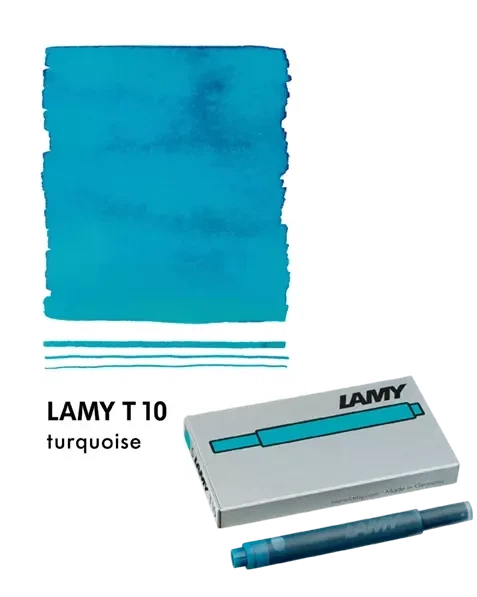 Набір чорнильних картриджів LAMY T10 бірюзовий 5 шт. (1602741) - изображение 2