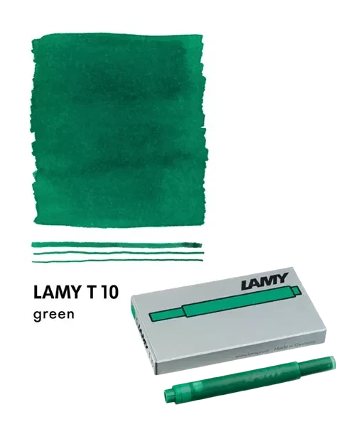 Набір чорнильних картриджів LAMY T10 зелений 5 шт. (1611478) - Фото 2 Набір чорнильних картриджів LAMY T10 зелений 5 шт. (1611478) - изображение 2