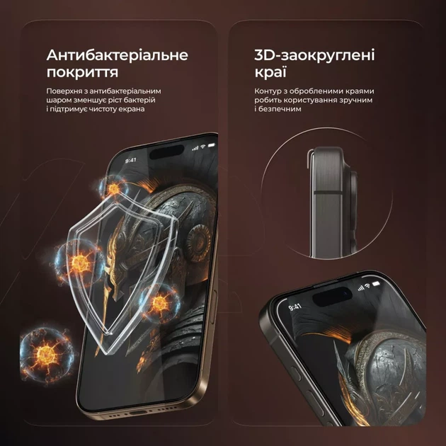 Защитное стекло Proove Achilles iPhone 16 Pro Max black (PGPAIP16PM01) - изображение 8